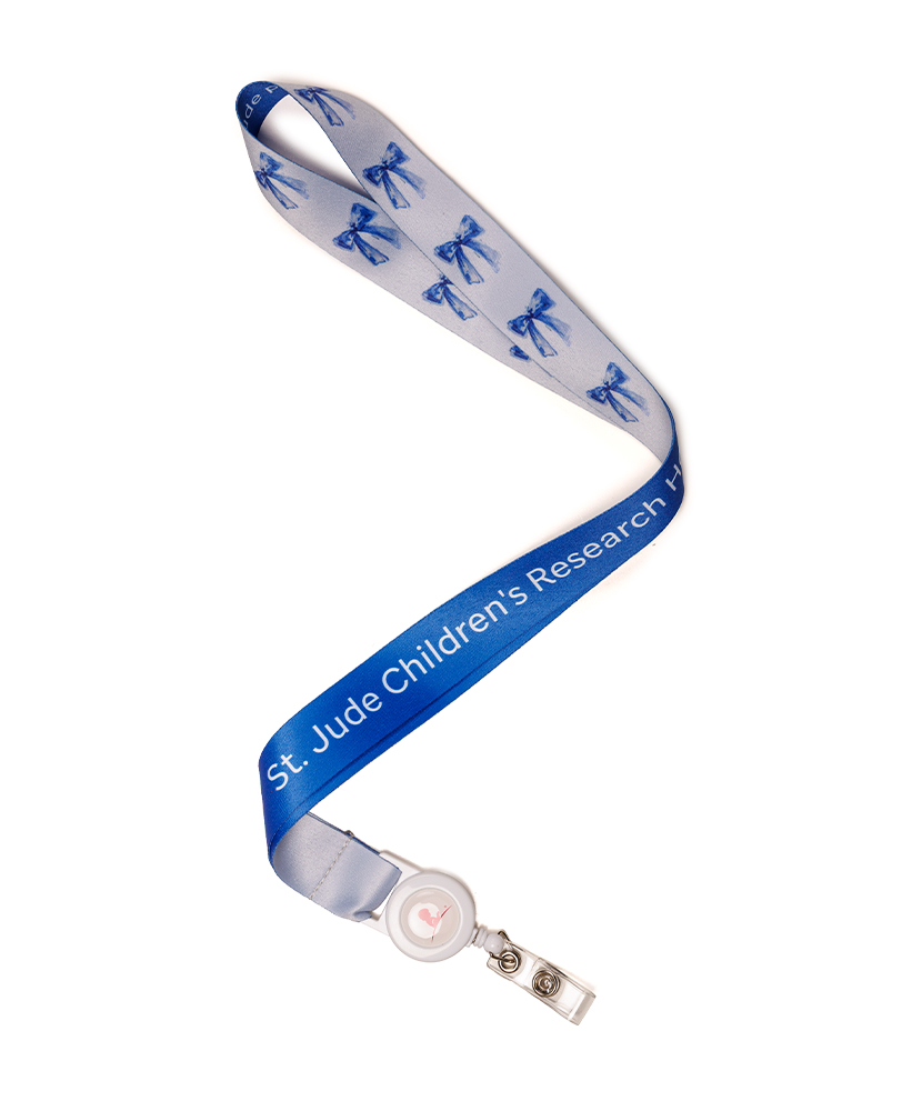 Primary image Patient Art Blue Bows Lanyard - Lilly